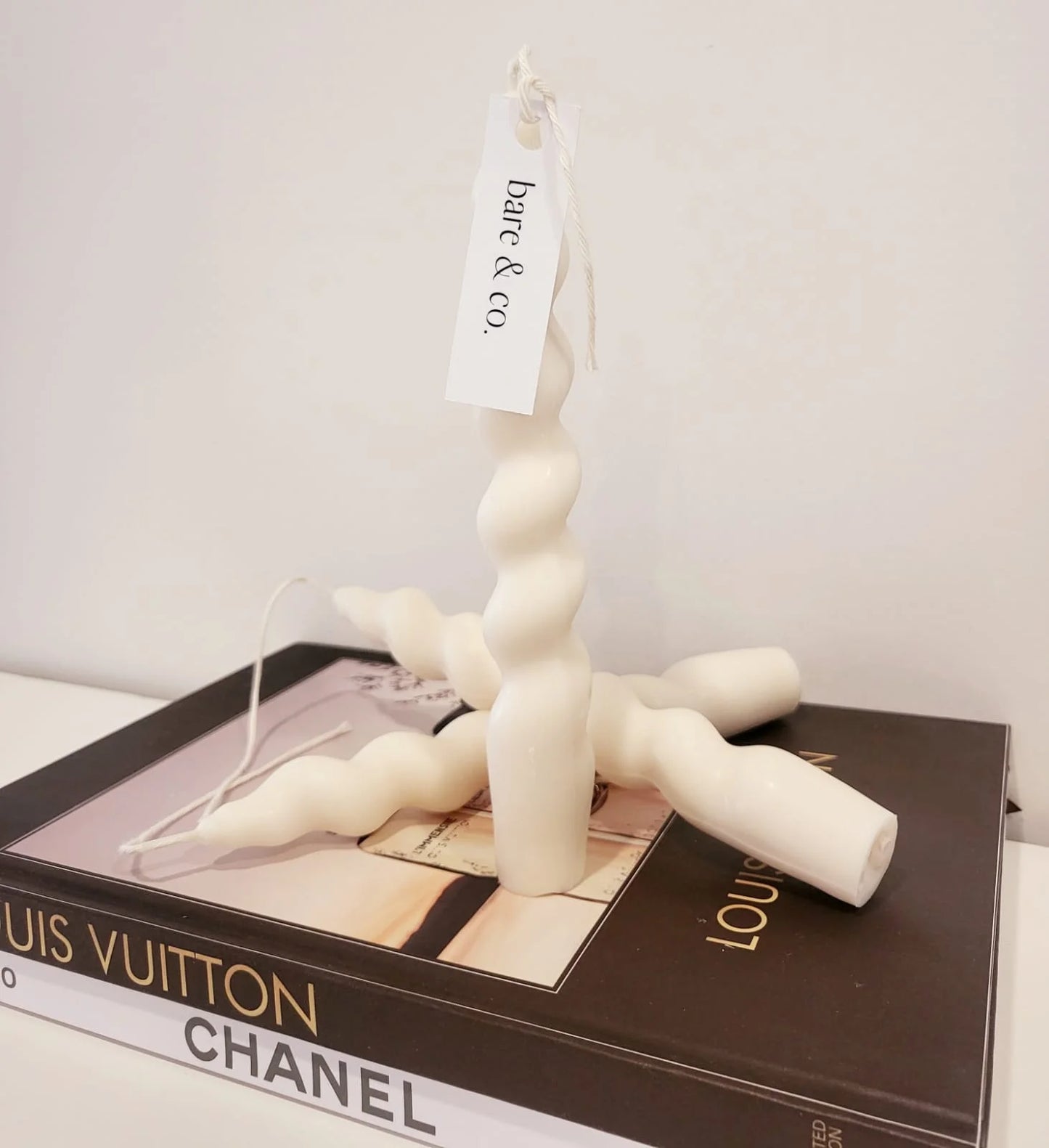 Bare & Co. Swirl Taper Candle